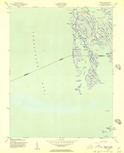 United States Geological Survey Ewell, MD-VA (1942, 24000-Scale) digital map