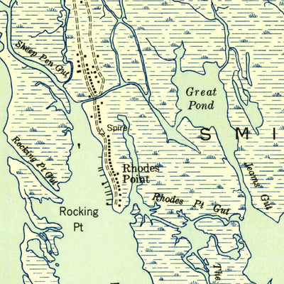 United States Geological Survey Ewell, MD-VA (1942, 24000-Scale) digital map