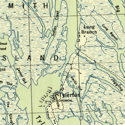 United States Geological Survey Ewell, MD-VA (1943, 31680-Scale) digital map