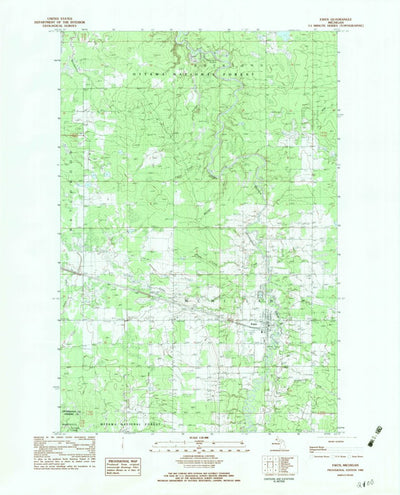 United States Geological Survey Ewen, MI (1982, 25000-Scale) digital map