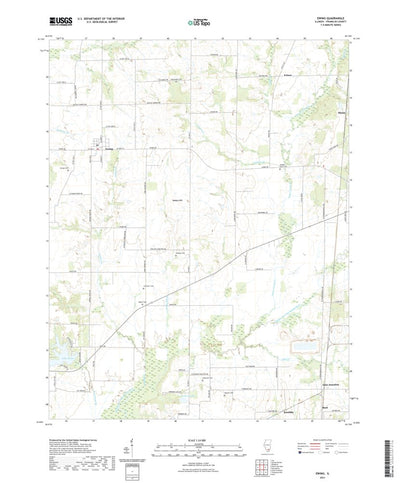 United States Geological Survey Ewing, IL (2021, 24000-Scale) digital map