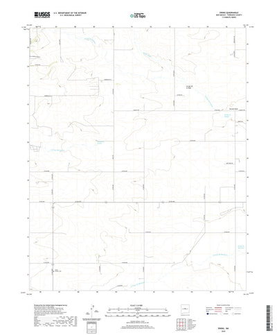 United States Geological Survey Ewing, NM (2020, 24000-Scale) digital map