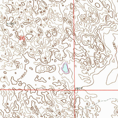 United States Geological Survey Ewing SW, NE (1963, 24000-Scale) digital map
