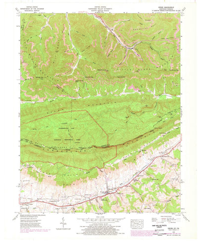 United States Geological Survey Ewing, VA-KY (1946, 24000-Scale) digital map