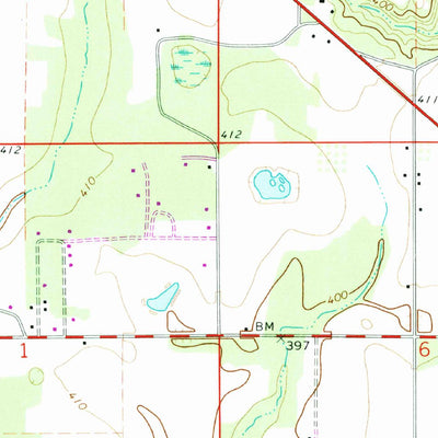 United States Geological Survey Excel, AL (1972, 24000-Scale) digital map