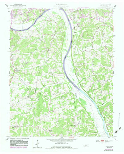 United States Geological Survey Excell, TN (1958, 24000-Scale) digital map