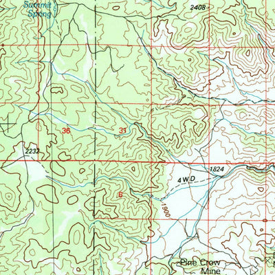United States Geological Survey Excelsior Mountains, NV-CA (1985, 100000-Scale) digital map