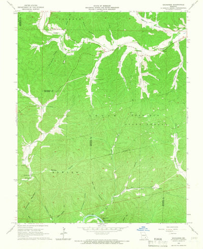 United States Geological Survey Exchange, MO (1965, 24000-Scale) digital map