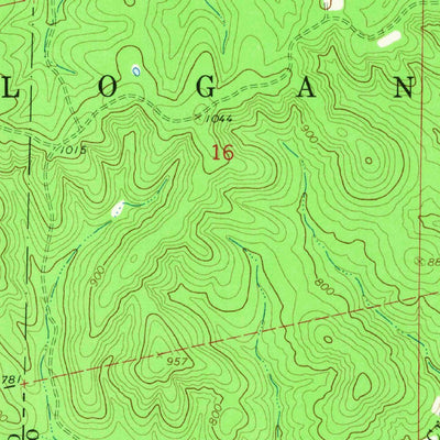 United States Geological Survey Exchange, MO (1965, 24000-Scale) digital map