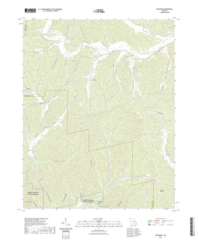 United States Geological Survey Exchange, MO (2021, 24000-Scale) digital map