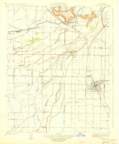 United States Geological Survey Exeter, CA (1926, 31680-Scale) digital map