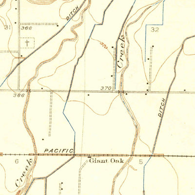 United States Geological Survey Exeter, CA (1926, 31680-Scale) digital map