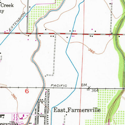 United States Geological Survey Exeter, CA (1950, 24000-Scale) digital map