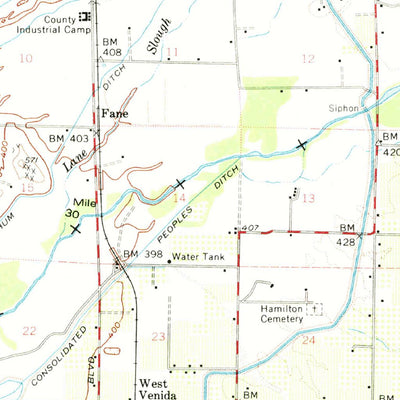 United States Geological Survey Exeter, CA (1952, 62500-Scale) digital map
