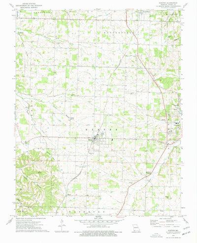 United States Geological Survey Exeter, MO (1974, 24000-Scale) digital map