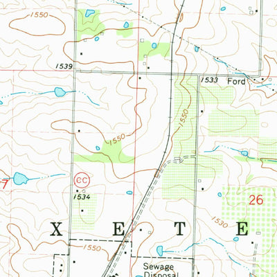 United States Geological Survey Exeter, MO (1974, 24000-Scale) digital map