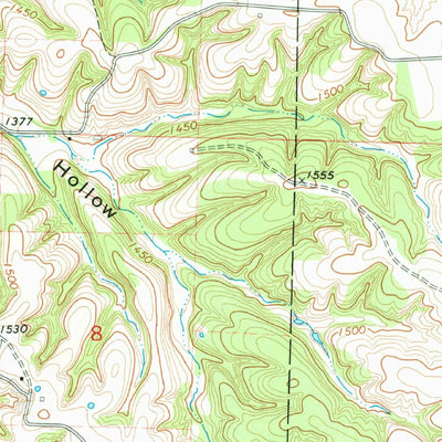 United States Geological Survey Exeter, MO (1974, 24000-Scale) digital map