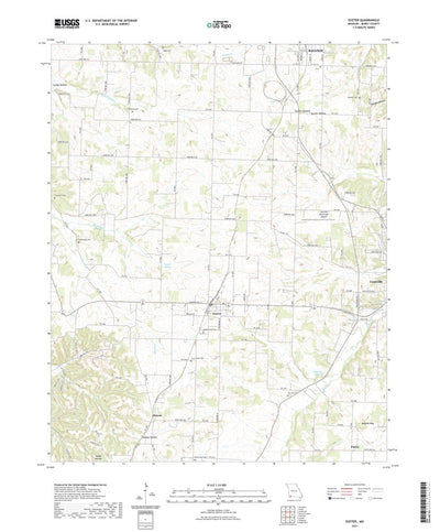 United States Geological Survey Exeter, MO (2021, 24000-Scale) digital map