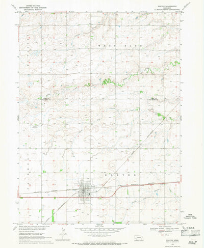 United States Geological Survey Exeter, NE (1969, 24000-Scale) digital map