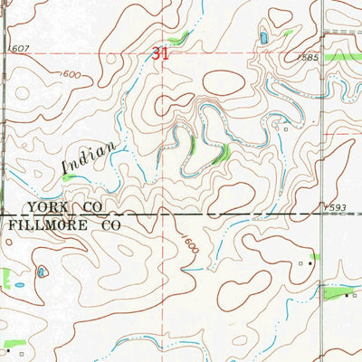 United States Geological Survey Exeter, NE (1969, 24000-Scale) digital map