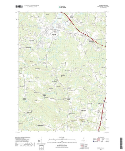 United States Geological Survey Exeter, NH (2021, 24000-Scale) digital map