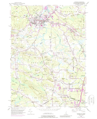 United States Geological Survey Exeter, NH-MA (1950, 24000-Scale) digital map