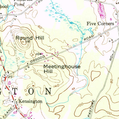 United States Geological Survey Exeter, NH-MA (1950, 24000-Scale) digital map
