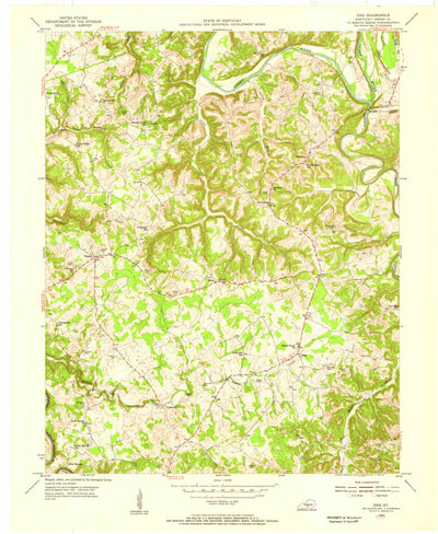 United States Geological Survey Exie, KY (1953, 24000-Scale) digital map