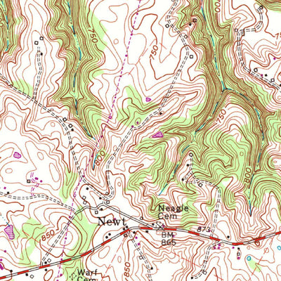 United States Geological Survey Exie, KY (1961, 24000-Scale) digital map