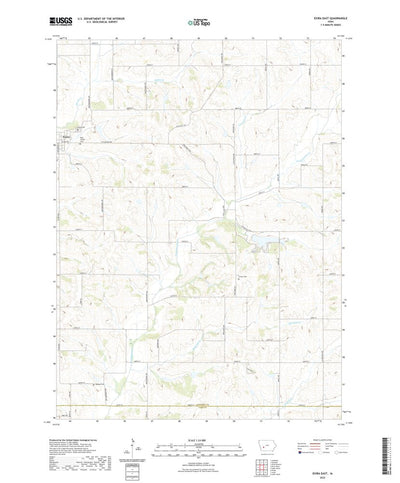 United States Geological Survey Exira East, IA (2022, 24000-Scale) digital map