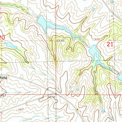 United States Geological Survey Exira West, IA (1983, 24000-Scale) digital map