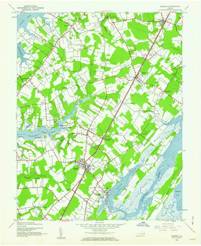 United States Geological Survey Exmore, VA (1943, 24000-Scale) digital map