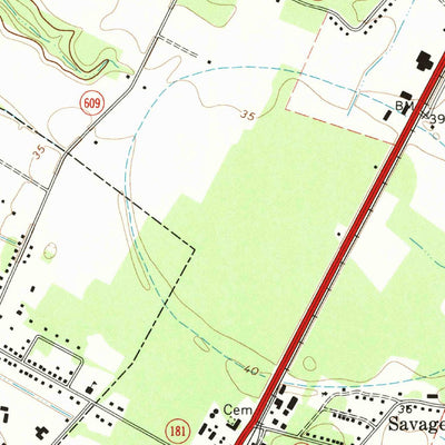United States Geological Survey Exmore, VA (1968, 24000-Scale) digital map