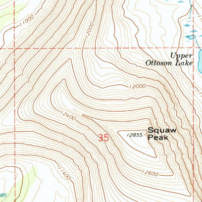 United States Geological Survey Explorer Peak, UT (1967, 24000-Scale) digital map