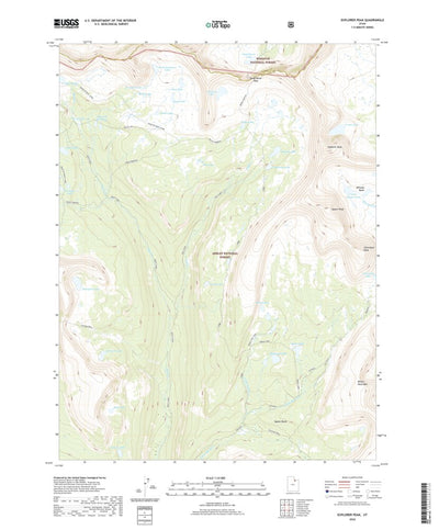 United States Geological Survey Explorer Peak, UT (2020, 24000-Scale) digital map