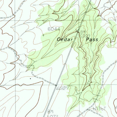 United States Geological Survey Explosive Rock, AZ (1985, 24000-Scale) digital map