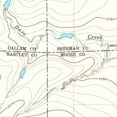 United States Geological Survey Exum, TX (1965, 24000-Scale) digital map