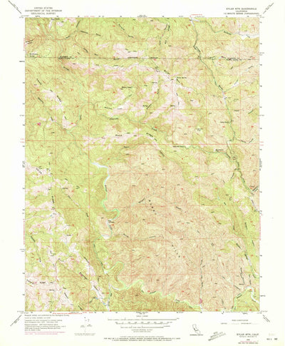 United States Geological Survey Eylar Mountain, CA (1955, 24000-Scale) digital map