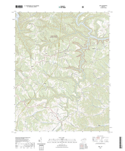 United States Geological Survey Ezel, KY (2022, 24000-Scale) digital map