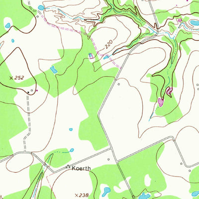 United States Geological Survey Ezzell, TX (1964, 24000-Scale) digital map