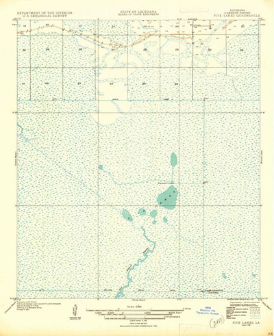 United States Geological Survey F-R Ranch, LA (1935, 31680-Scale) digital map