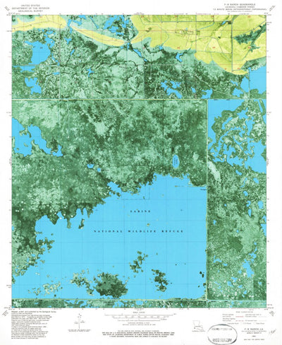 United States Geological Survey F-R Ranch, LA (1982, 24000-Scale) digital map