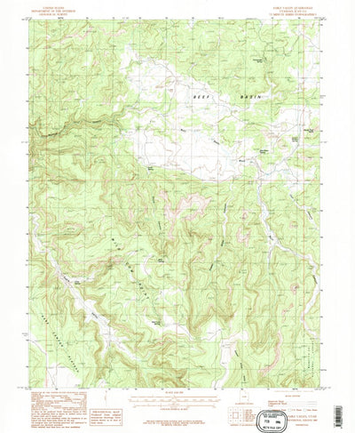 United States Geological Survey Fable Valley, UT (1985, 24000-Scale) digital map
