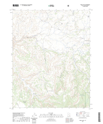 United States Geological Survey Fable Valley, UT (2023, 24000-Scale) digital map