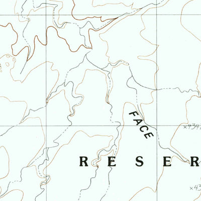 United States Geological Survey Face Canyon, AZ (1985, 24000-Scale) digital map