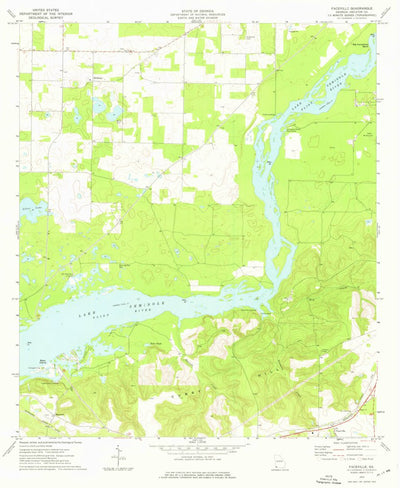 United States Geological Survey Faceville, GA (1974, 24000-Scale) digital map