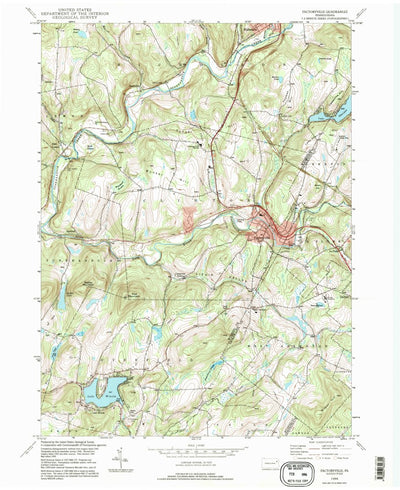 United States Geological Survey Factoryville, PA (1994, 24000-Scale) digital map