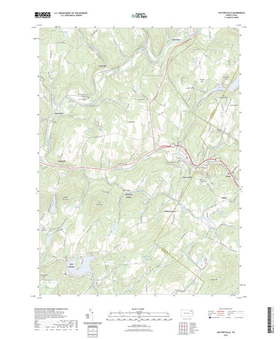 United States Geological Survey Factoryville, PA (2023, 24000-Scale) digital map