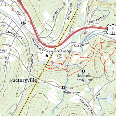 United States Geological Survey Factoryville, PA (2023, 24000-Scale) digital map