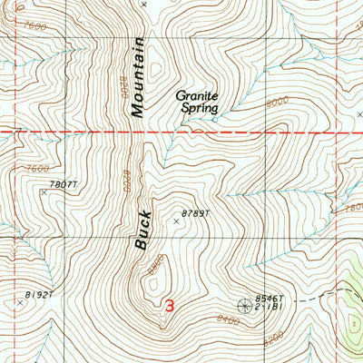 United States Geological Survey Fagin Mountain, NV (1986, 24000-Scale) digital map